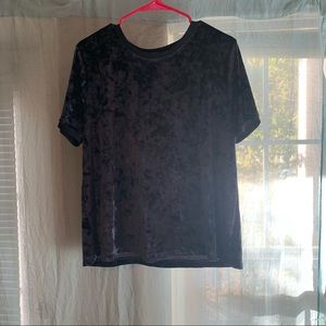 Dark velvet shirt
